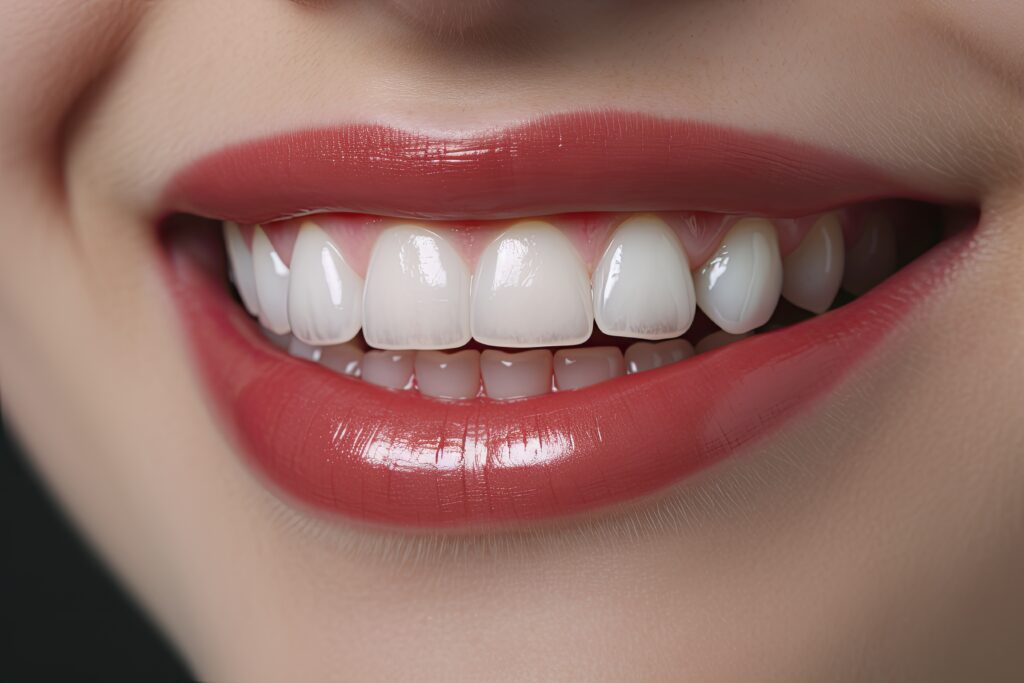 کامپوزیت ونیر 10 vecteezy ai generated close up of a smile with nice white teeth ai 35416202