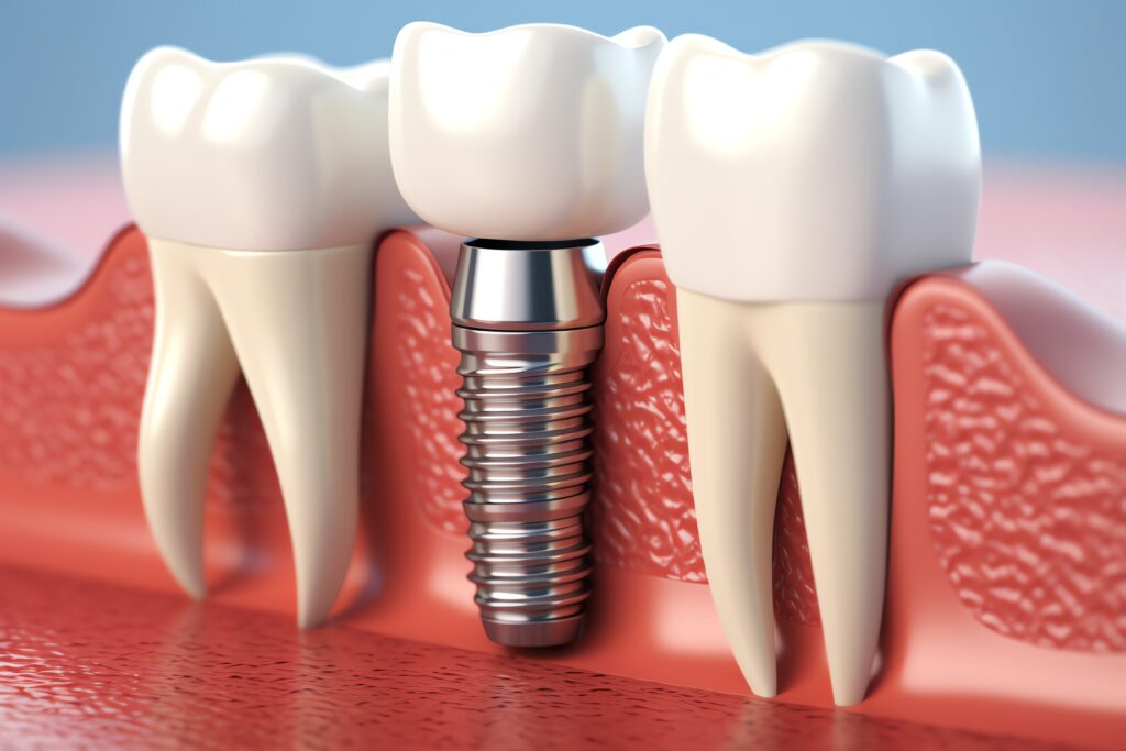 ایمپلنت دیجیتال و فوری در قم | کلینیک دندانپزشکی پارسیان 1 vecteezy close up of a dental tooth implant or healthy human teeth 31345336